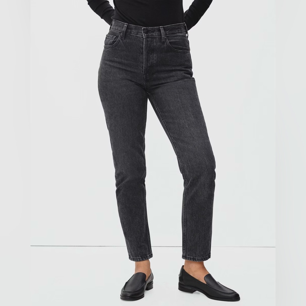 Everlane high rise straight jean